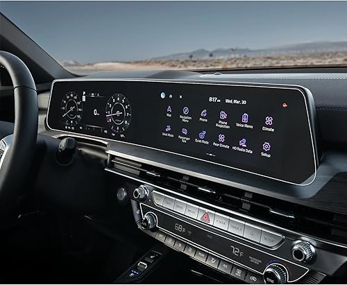 YEE PIN Protector de pantalla Telluride 2025 para Kia Telluride LXSEXSXSX PrestigeX-LineX-Pro Dual Panoramic 12.3 pulgadas 2025