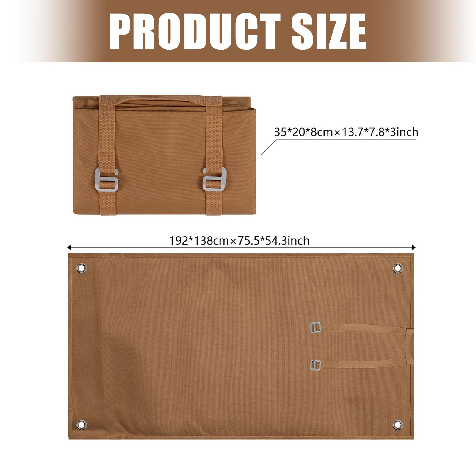 Tapis de camping imperméable, résistant au sable, léger, portable, couverture de pique-nique en plein air pour la plage, la randonnée, les voyages
