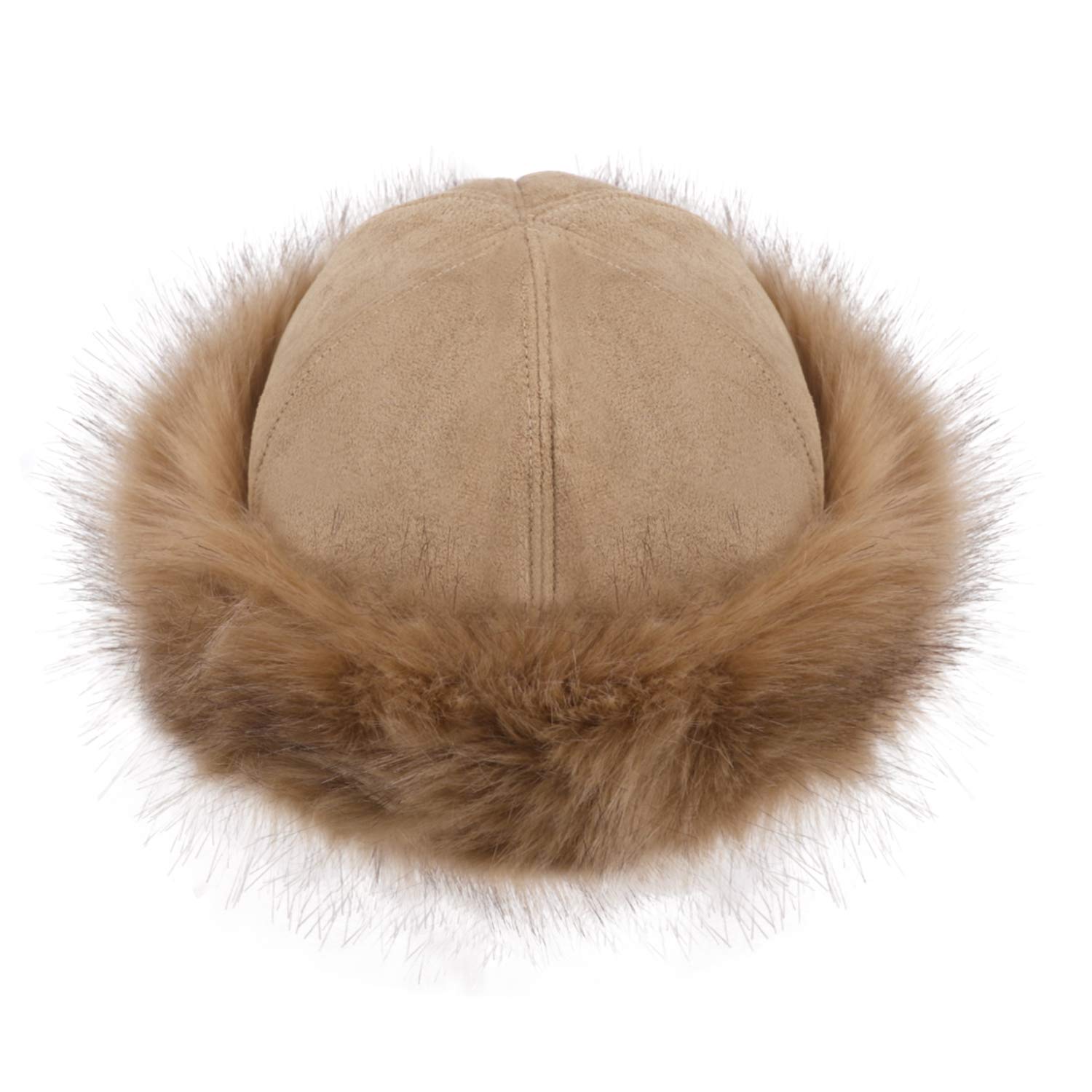 RUIXIA Chapka Femme en Fausse Fourrure Chapka Russe Hiver Thermiques pour Femme Homme Chapeau Hiver Super Epais et Chaud pour Ski Snowboard Moto Camping Randonnée Vélo