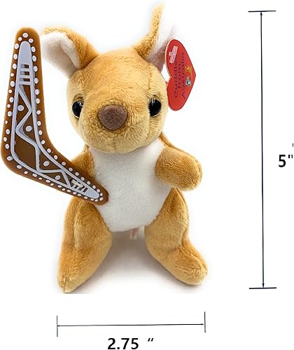 Miniatura 2 de Aeisage Canguro peluche de 5 pulgadas juguetes de canguro australiano regalos para niños canguros de peluche súper suaves