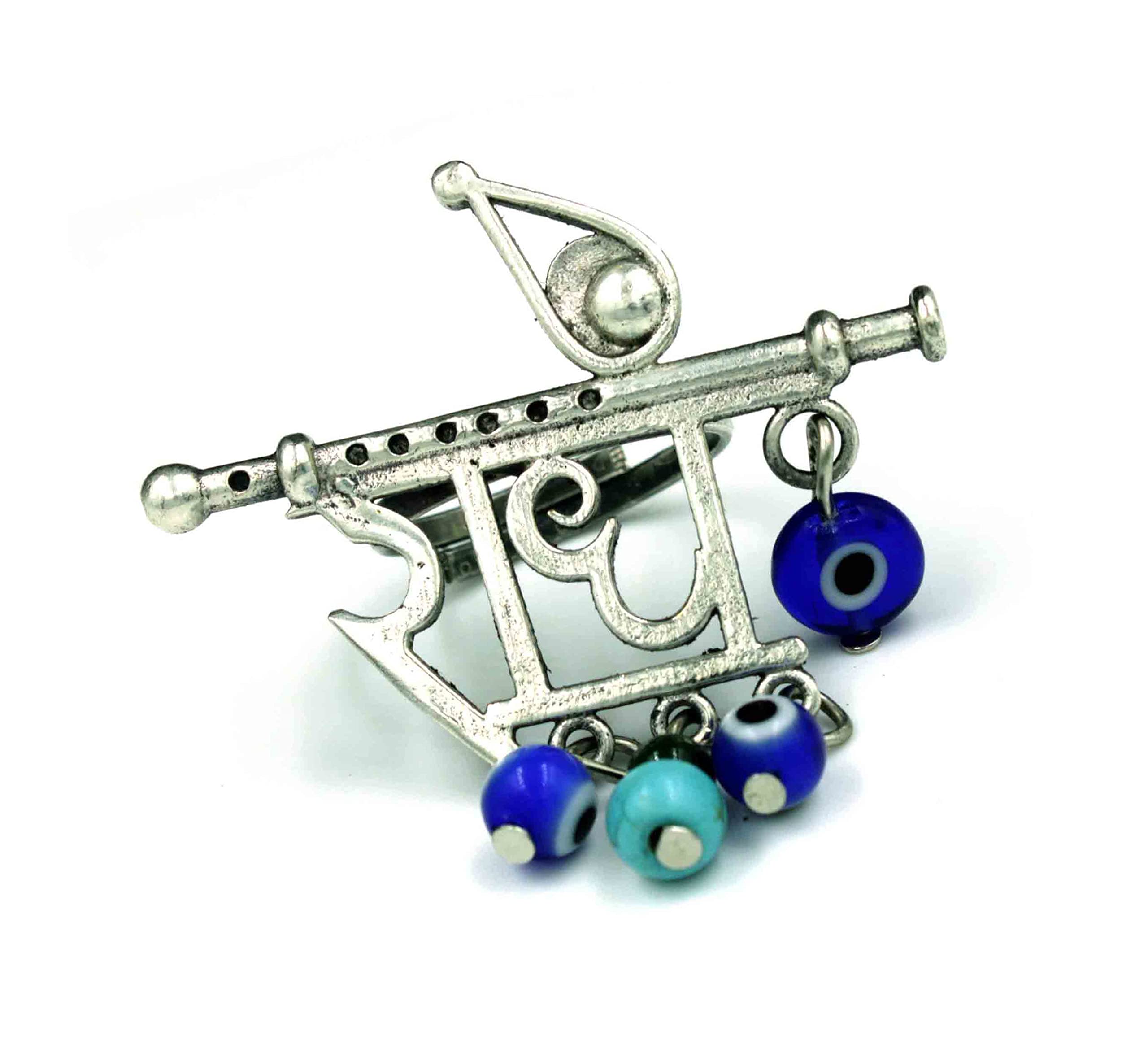 GURJARI JEWELLERS Oxidised Adjustable Radhe + Evileye Ring For Girls (B0BHZNBMN9) Amazon Price History, Amazon Price Tracker