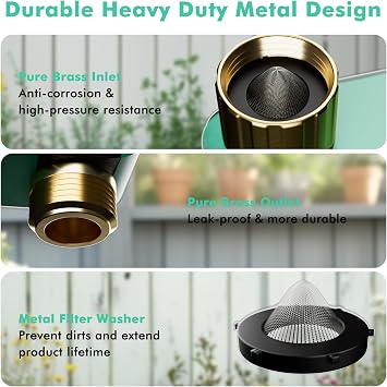 RESTMO Smart Sprinkler Timer with Flow Meter, Water Timer for Garden Hose