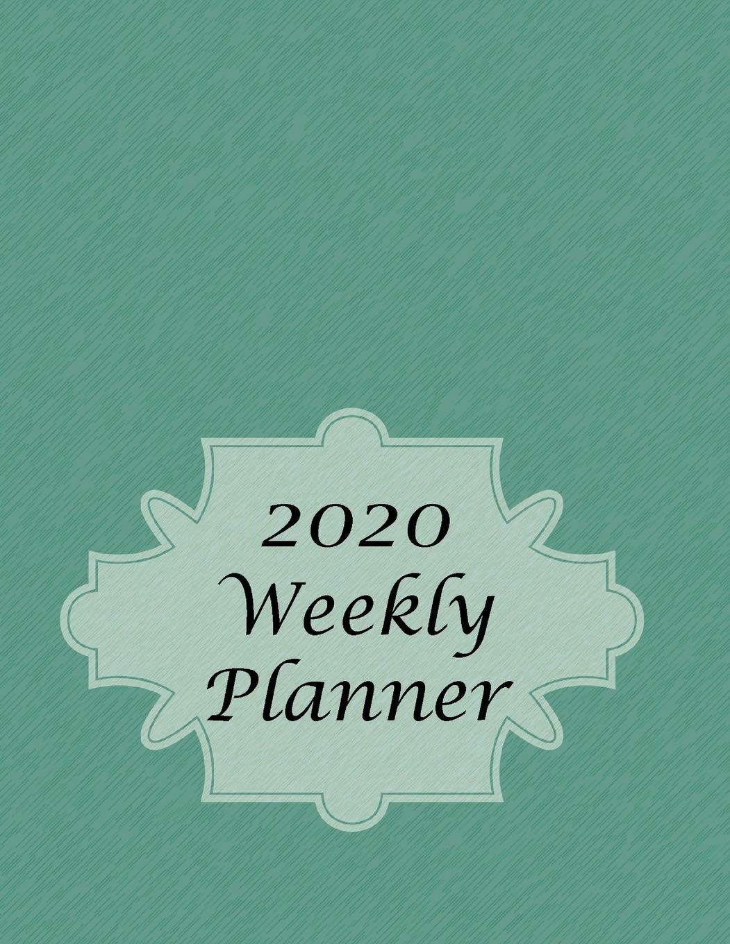 2020 Weekly Planner: Jan 1 thru Dec 31 2020: 2 day Weekly layout includes notes alerts daily and next week planning, Monthly calendar layout includes birthdays notes priorities goals - Blue Green