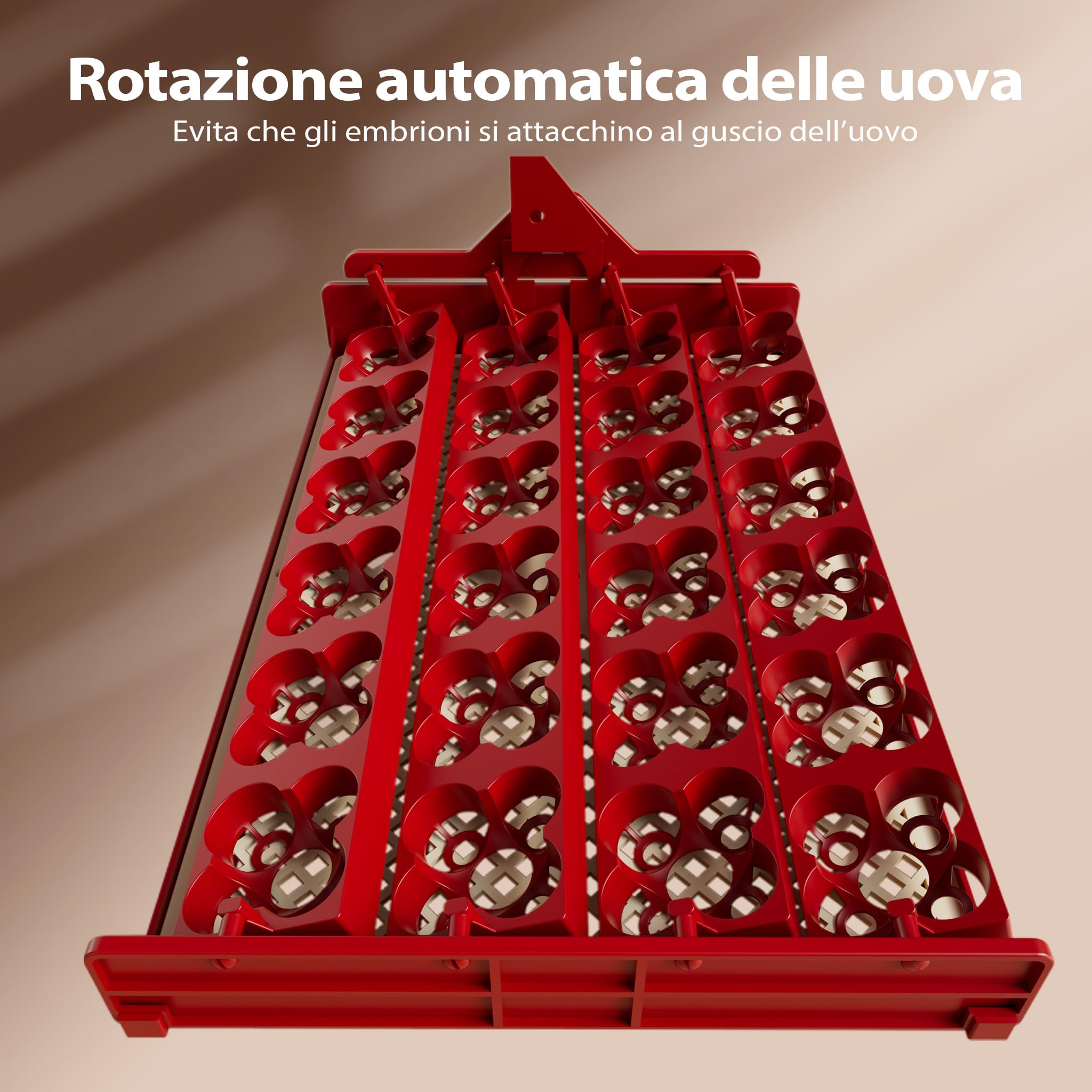 Wiltec Incubatrice automatica per 24 uova, con regolazione temperatura e umidità, Covatrice