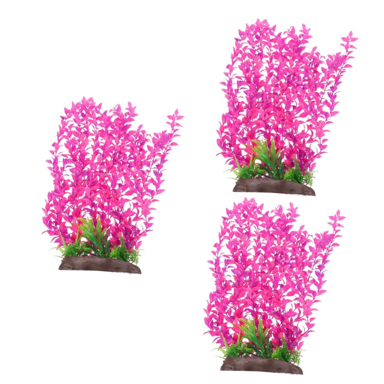 Yardwe 3St Aquarienlandschaft gefälschter Fisch künstliche Pflanzen Aquarium Fischbecken Wasser- Panzer Artificial Plant aquariumpflanzen Dekorationen für Betta-Becken Betta-Blatt Plastik