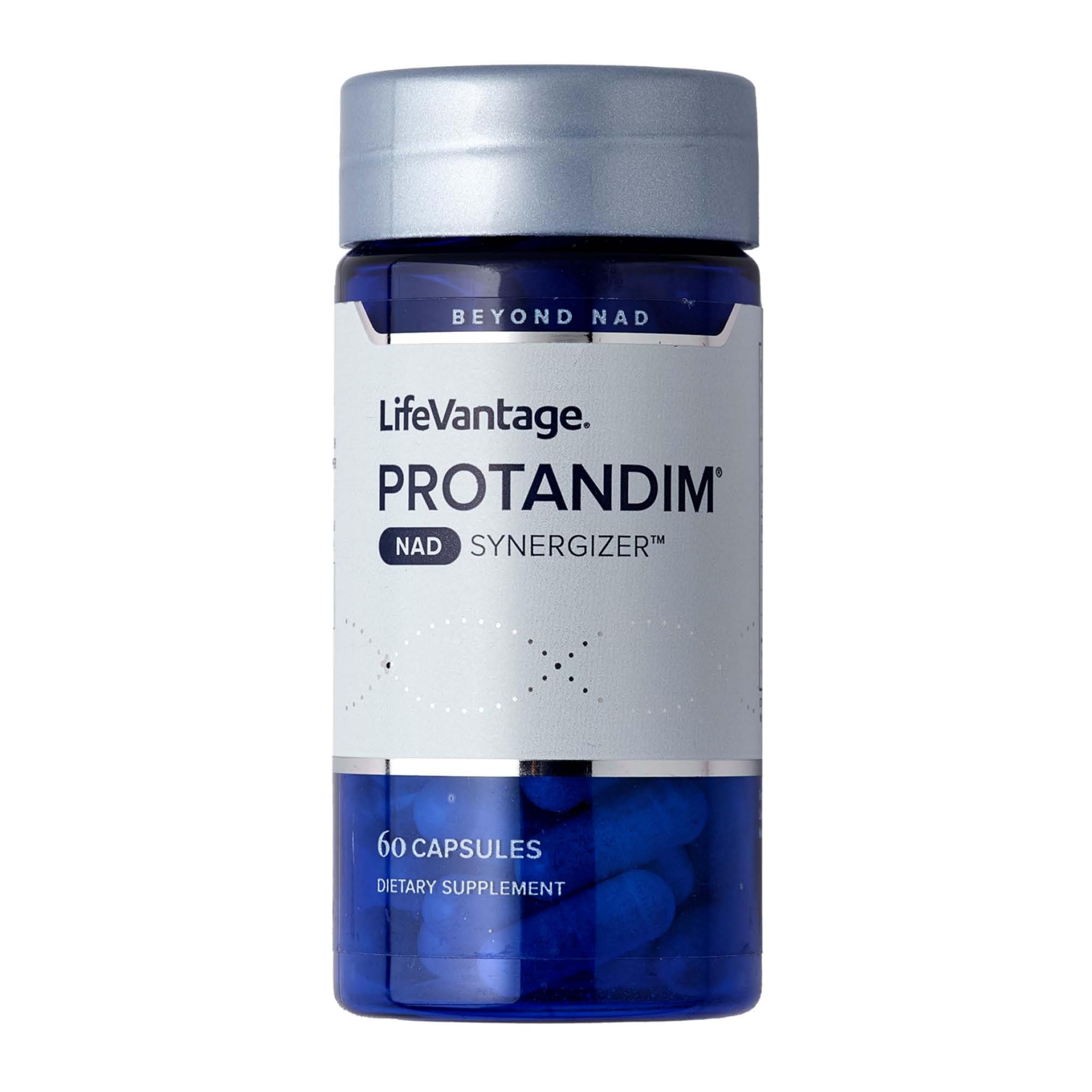 LifeVantage Protandim NAD Synergizer, NAD Supplement for Energy, Mood, Healthy Aging Support, Sirtuin Activation, Cellular Energy & Vascular Support, Remove Cellular Waste, 60 Capsules
