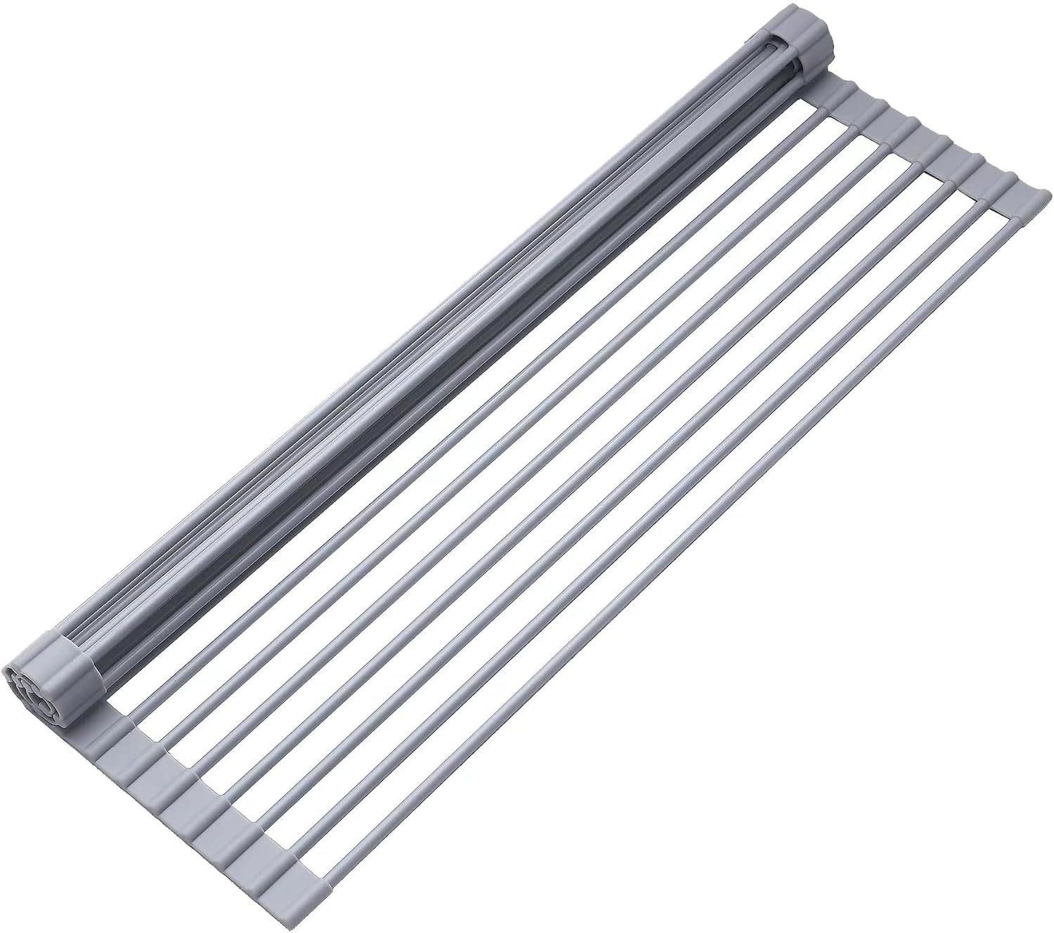 HERTL Over The Sink Dish Drying Rack,Roll Up Dish Drying