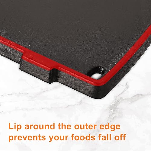 Miniatura 6 de Utheer Plancha de hierro fundido 6558, 6558 piezas de parrilla para parrillas de gas Weber Q100 Q120 Q140 Q1000 Q1200 Q1400 Series de 12.6 x 8.6