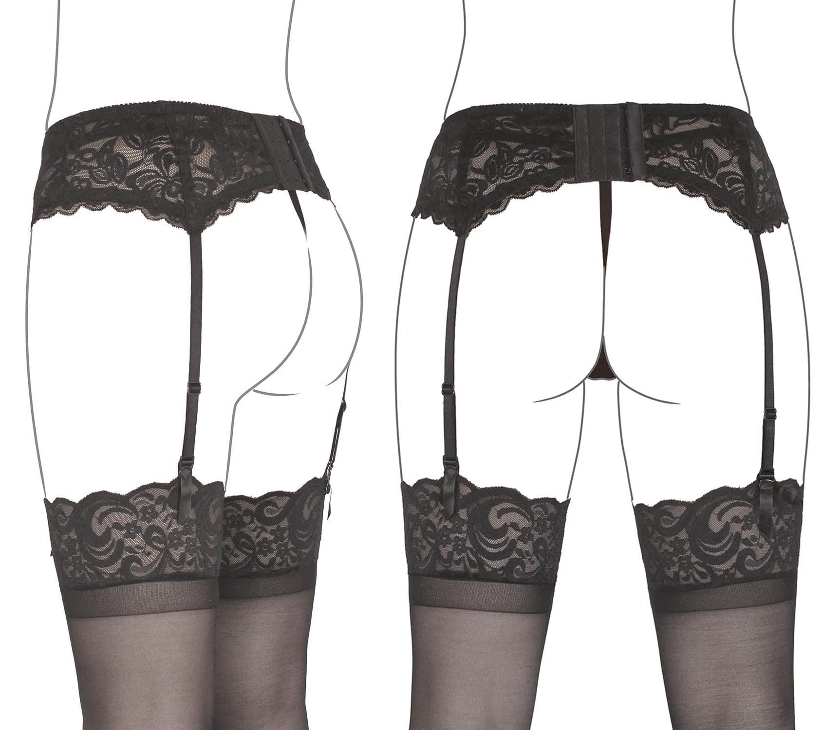 GARGALA Lace Garter Belt for Thigh High Stockings Sock Suspender Women