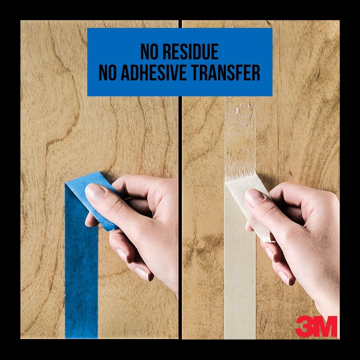 3M Nastro di Mascheratura 2090, Multiuso, Blu- 9 Rotoli, 24 mm x 50 m - Nastro Adesivo Multiuso Scotch per Lavori di Pittura e Decorazione