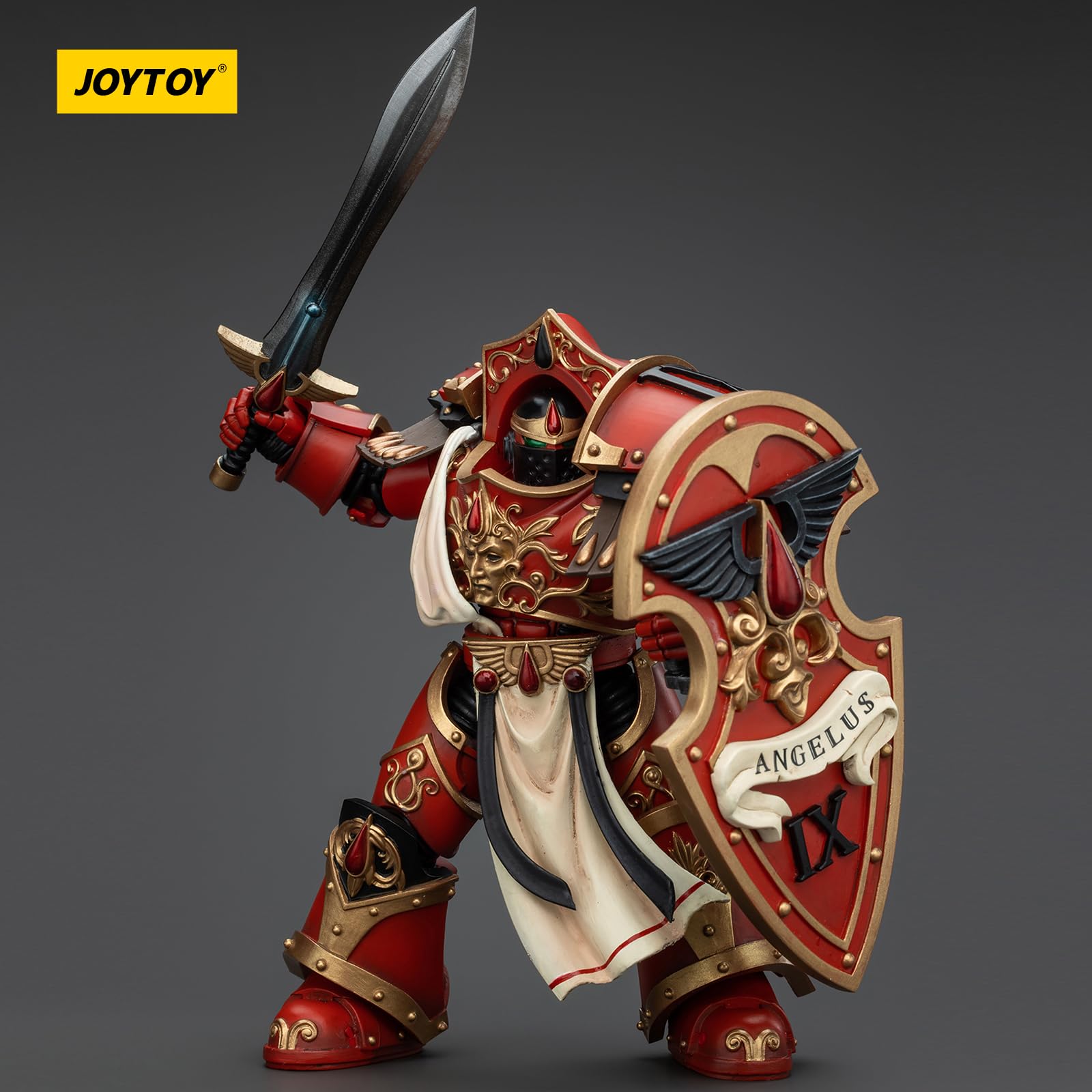 JOYTOY Warhammer 40k Blood Angels, 1/18 Blood Angels Crimson Paladins Squad Crimson Paladin 3 Action Figure Collect Model - Image 4