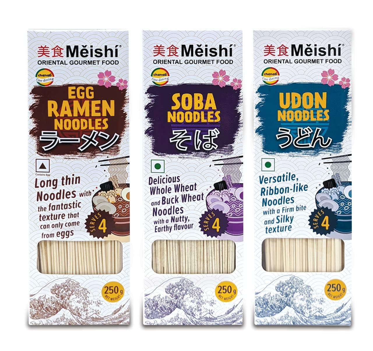 Meishi Assorted Noodles Combo Pack of 3 | Udon, Soba, Ramen Egg Noodles | Japanese Style Noodles | 750g | 250g x 3 | (B0BMRT76LR) Amazon Price History, Amazon Price Tracker