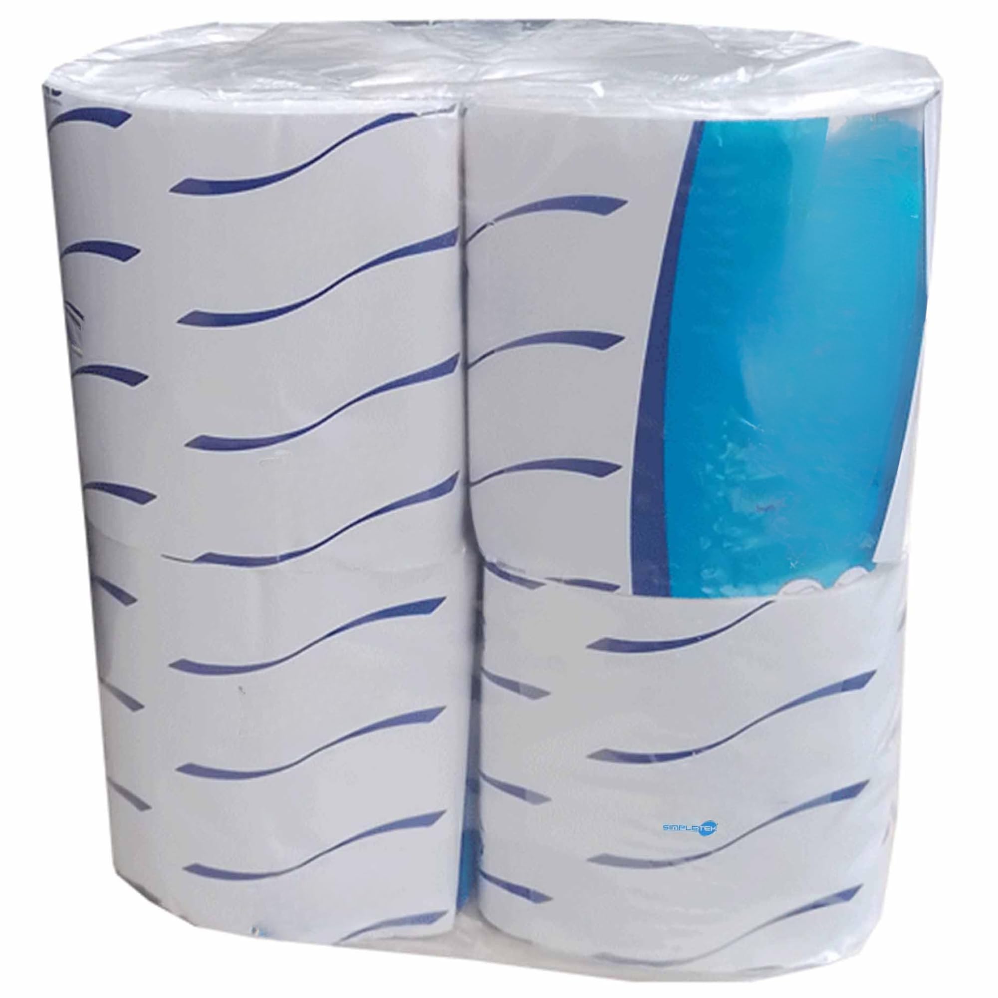SIMPLETEK - Carta igienica professionale e Goffrata | 2 Veli Pura di Cellulosa | Morbida - Ecolabel | Confezione da 24 Rotoli