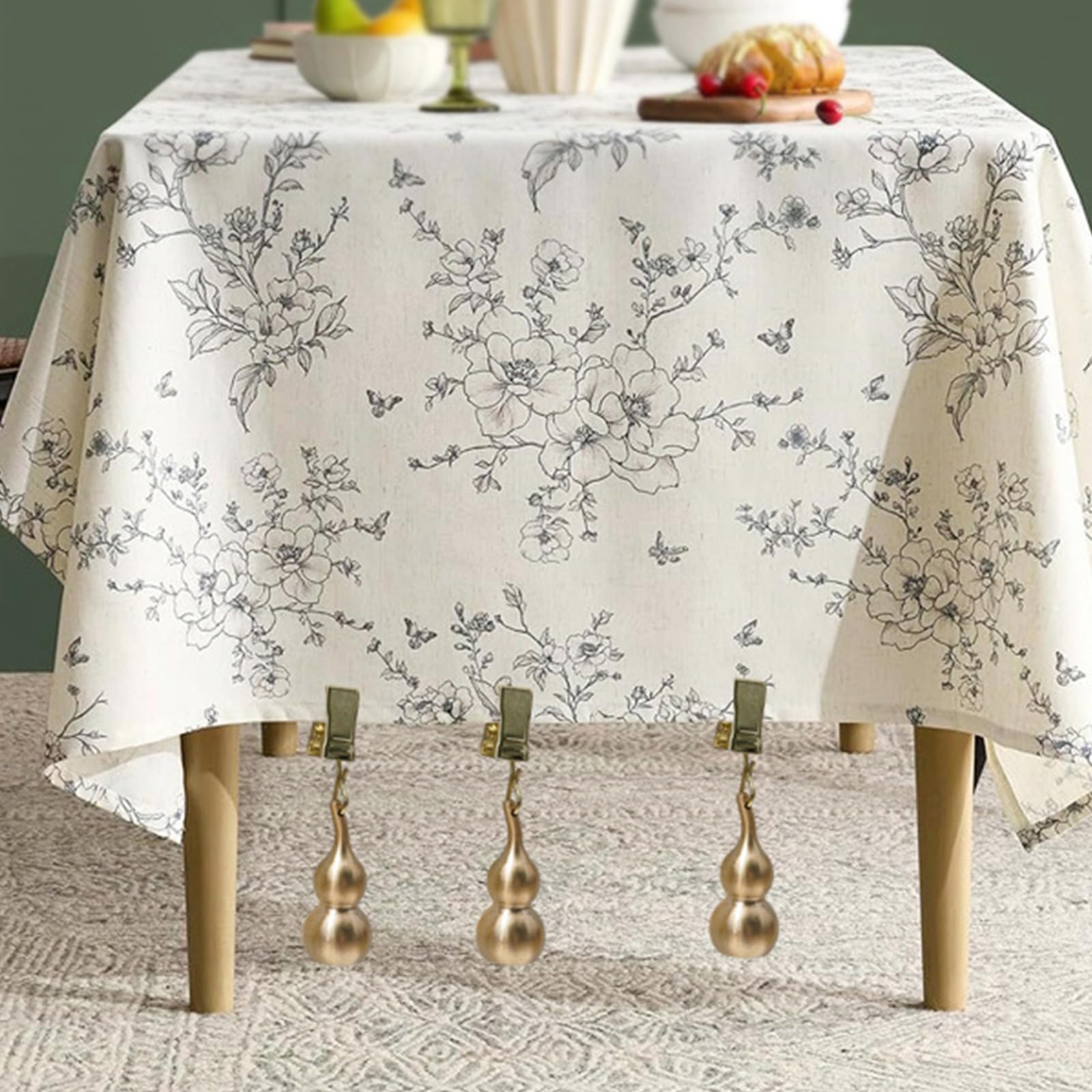 Pinces à Nappe en cuivre Robuste, 8 pièces, conçues pour la stabilité et l ' esthétique, Supports de Table décoratifs