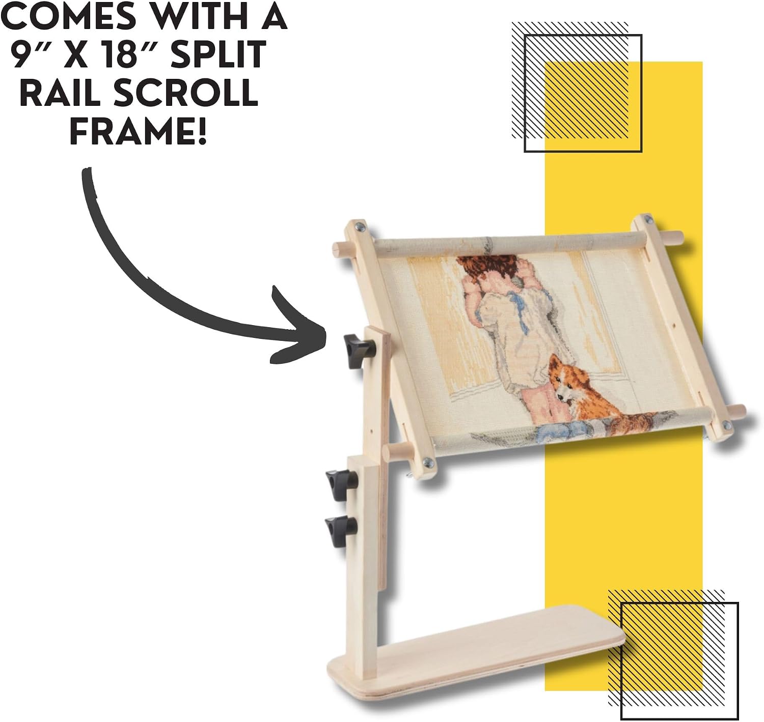 Frank Edmunds and Co. Frank A. Edmunds Sit On Needlework Frame 9 x 18 2941 3