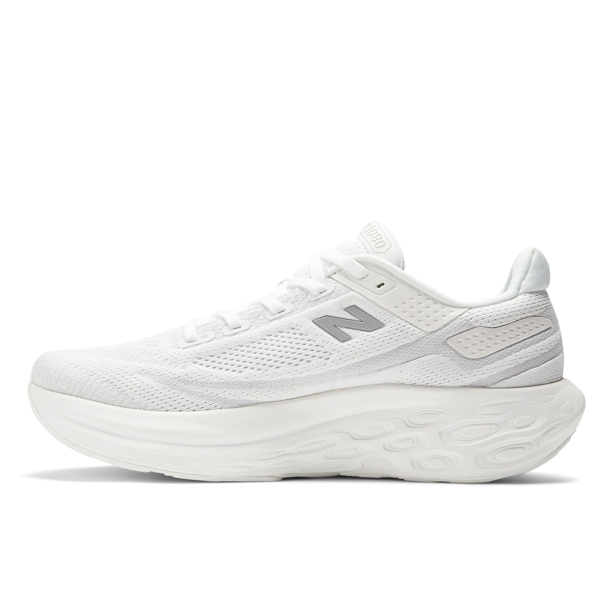 New Balance Fresh Foam X 1080 V13 - Tenis de correr para hombre, Blanco/Plateado Claro Metálico, 11.5 Narrow