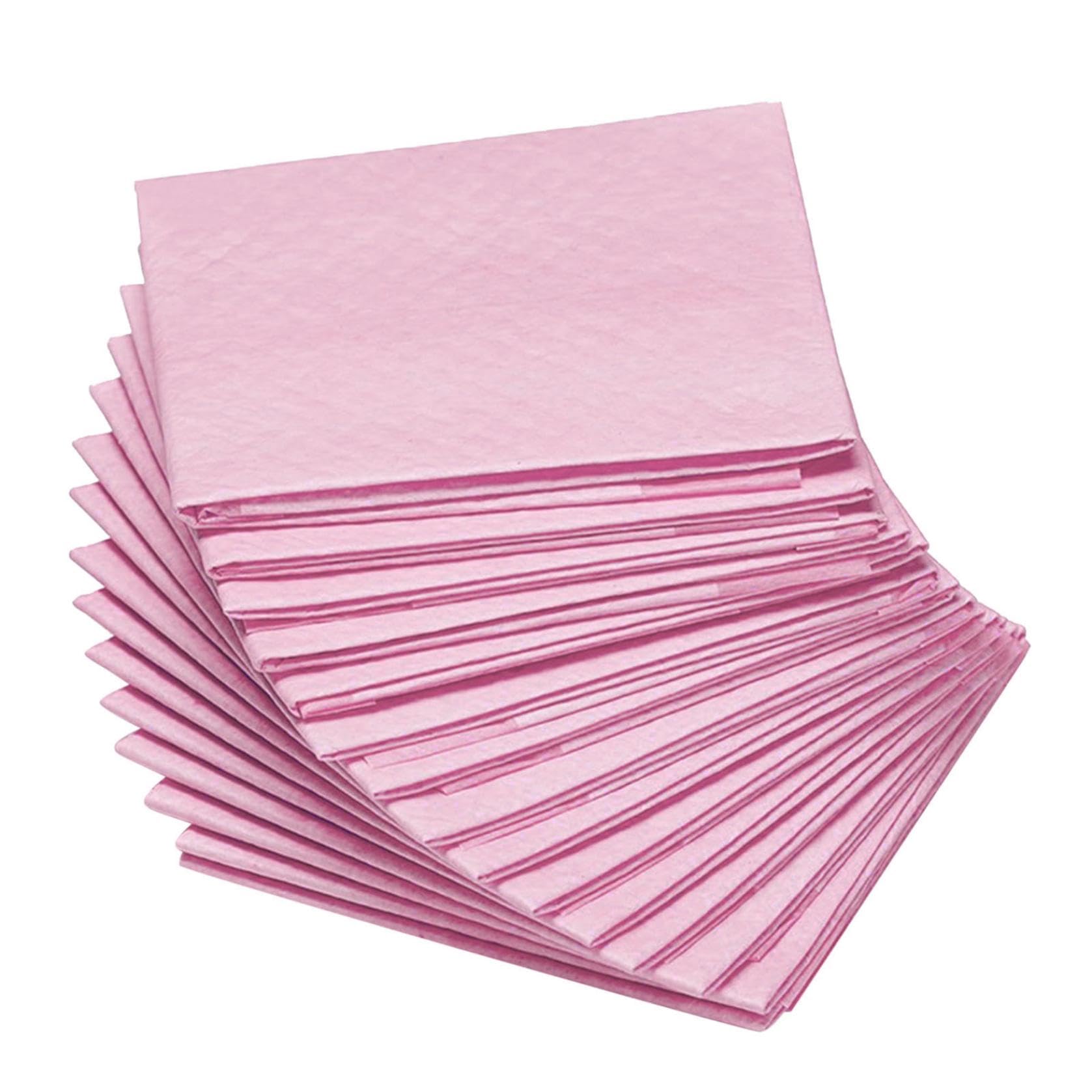 Pack of 10 Small Puppy Training Pads 33x45cm, No Leaking Quick Dry Dog Pads, Absorbent and Anti Slip Training Mat for Puppies (Pink)