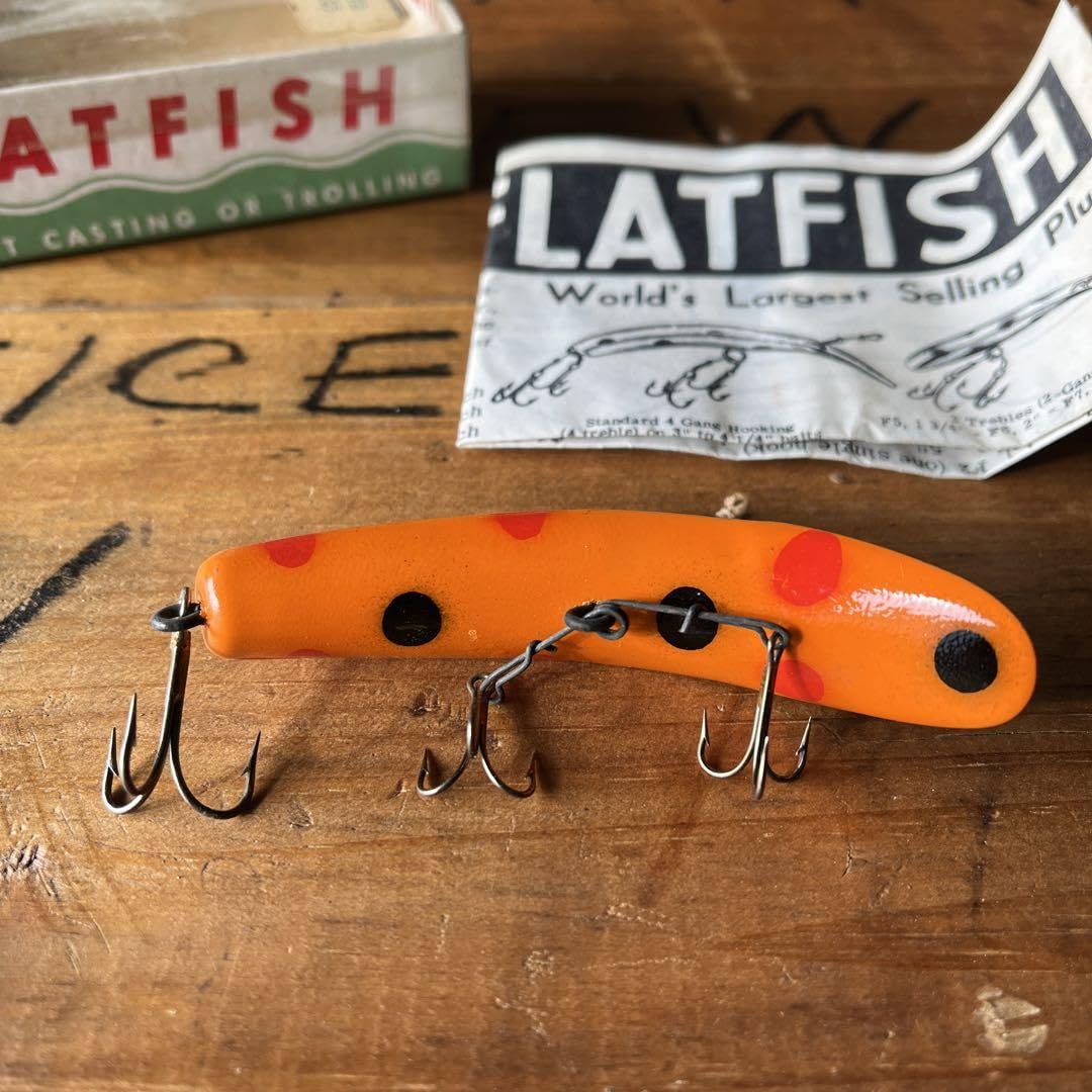 希少、美品！オールド ルアー HELIN TACKLE フラットフィッシュ e248d1ab74171deca26ed25d680af9