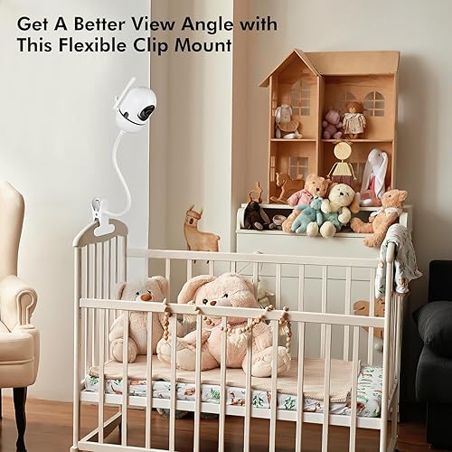 Miniatura 3 de Soporte flexible para monitor de bebé para HelloBaby HB6550HB65HB40HB6339HB66HB6550Pro, ANMEATE SM935E, soporte para cámara de bebé con soporte de