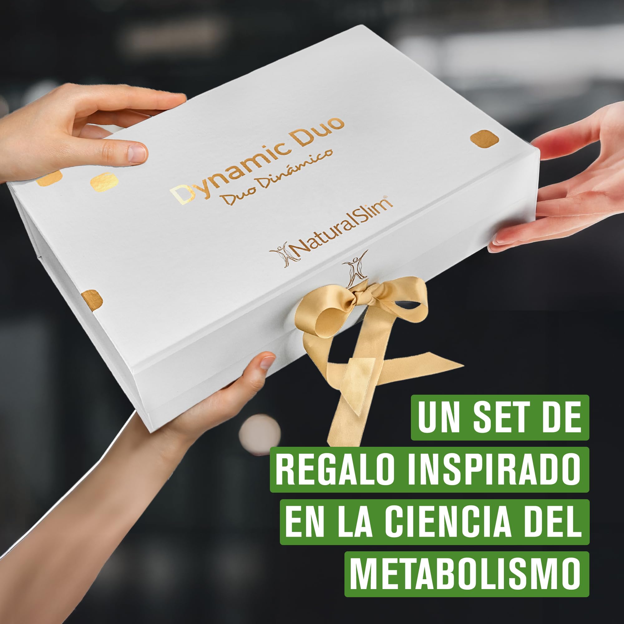 NaturalSlim Dynamic Duo, Set de regalo, MagicMag magnesio en polvo, Kadsorb citrato de potasio, taza de cristal, Libro Despierta tu Metabolismo, Set de bienestar educativo inspirado por Frank Suarez
