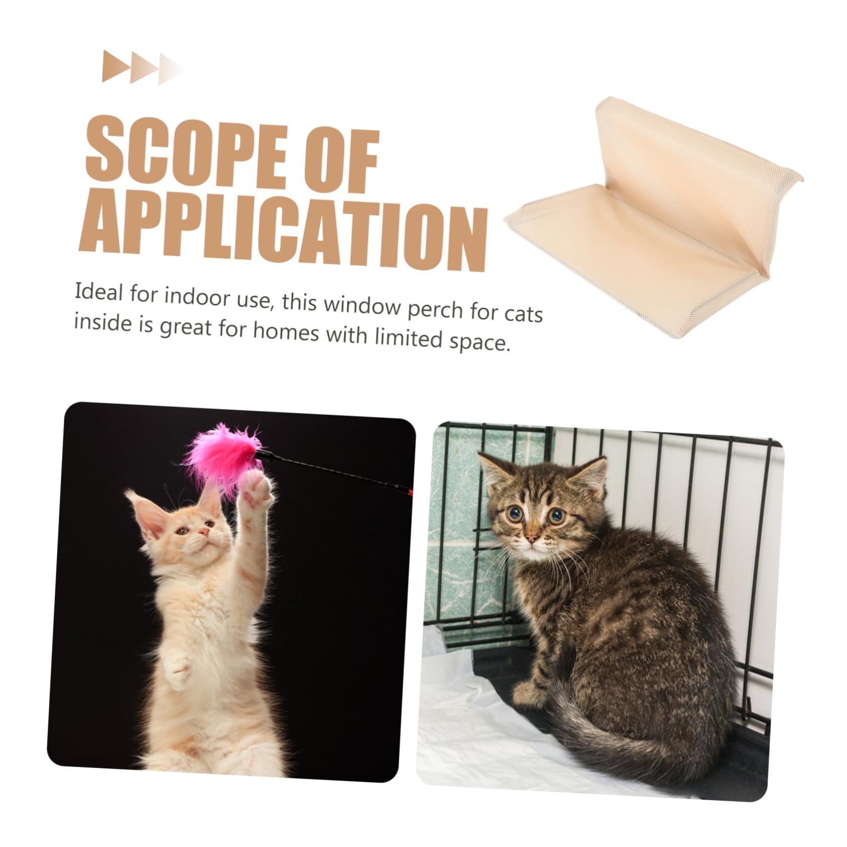 WOONEKY Hamac pour Chat Suspendu Perchoir De Fenêtre Isolé Chaud Et Détachable pour Un Entretien Facile