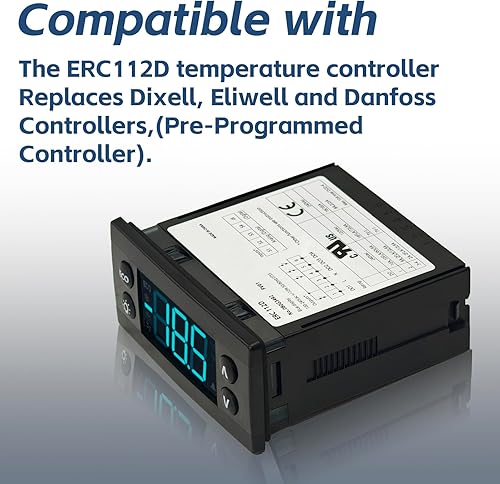 Miniatura 3 de ERC112D Kit de controlador de temperatura, nuevo BEV Air 00C30-123D-03 controlador de temperatura con sondas de sensor NTC duales, compatible con