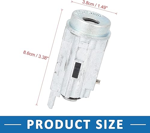 Miniatura 3 de Cilindro de bloqueo del interruptor de encendido con 2 llaves US252L para Toyota Camry 1997-2001 (juego de 3)