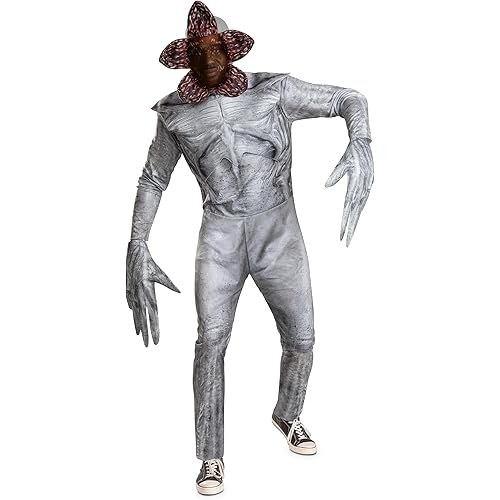 Disguise Mens Demogorgon Adult Costume, Deluxe Official Stranger Things Costume for Men and Women
