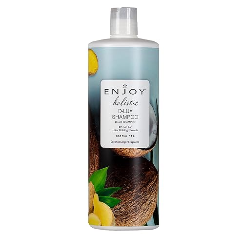 Enjoy Holistic D-Lux Shampoo, pH 4.0-5.0, para todo tipo de cabello, champú para cabello tratado con color, champú para hombres y mujeres, champú