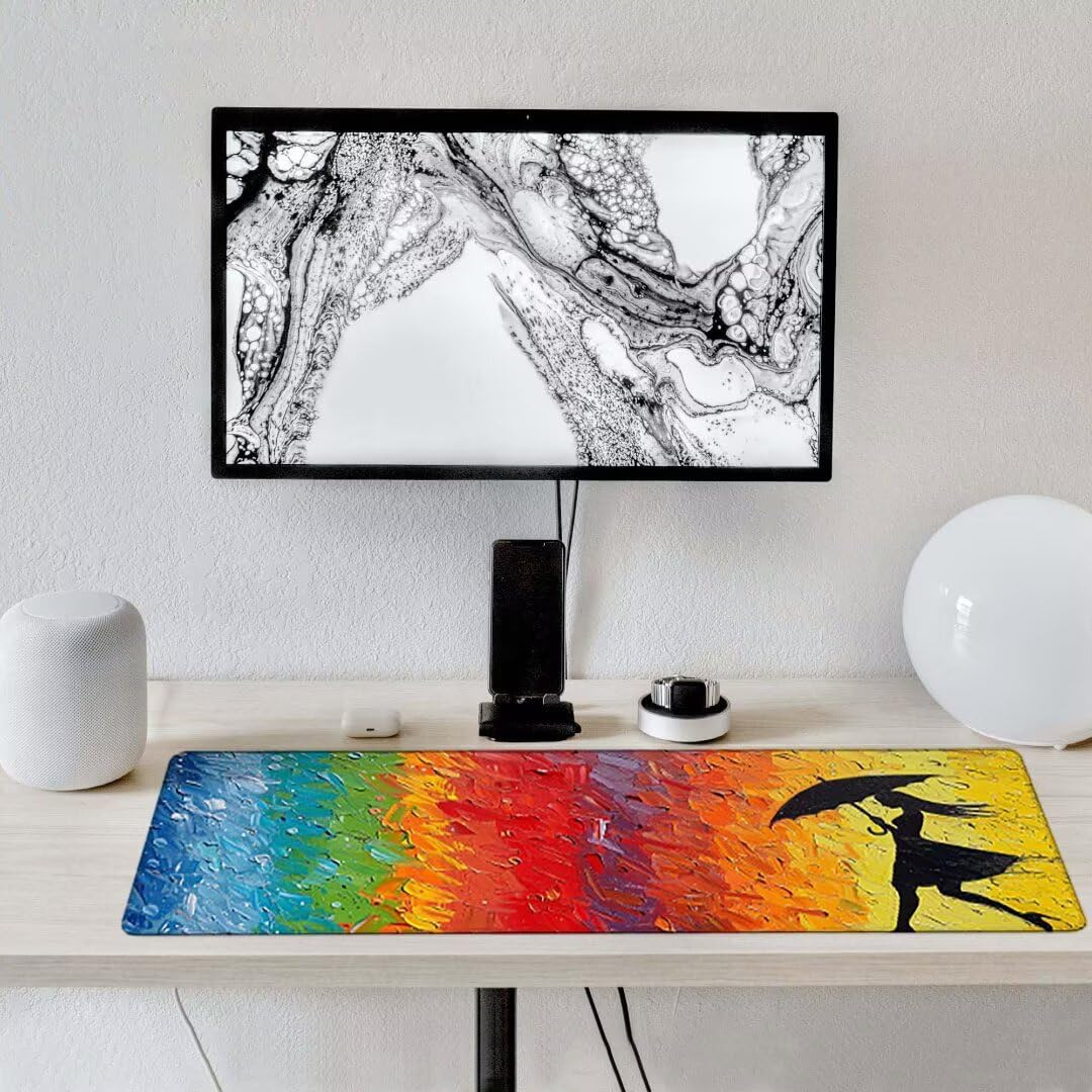 Podkładka pod mysz, podparcie nadgarstka, podkładka pod mysz z antypoślizgową gumową podstawą, ergonomiczna podkładka pod mysz do komputera, laptopa, domowego biura, kompatybilna z myszami laserowymi