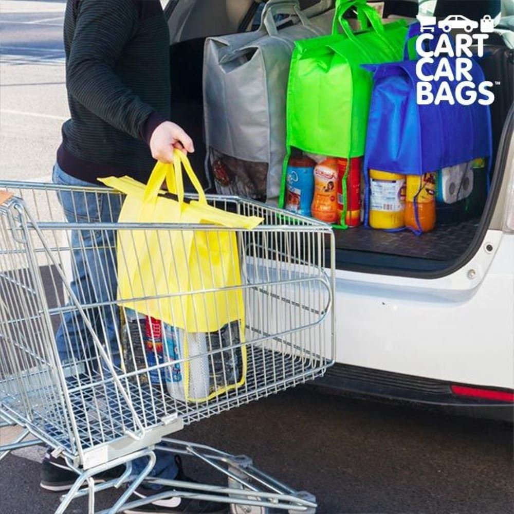 Cart Car Bags Buste per Spesa e Bagagliaio (Pacco da 4)