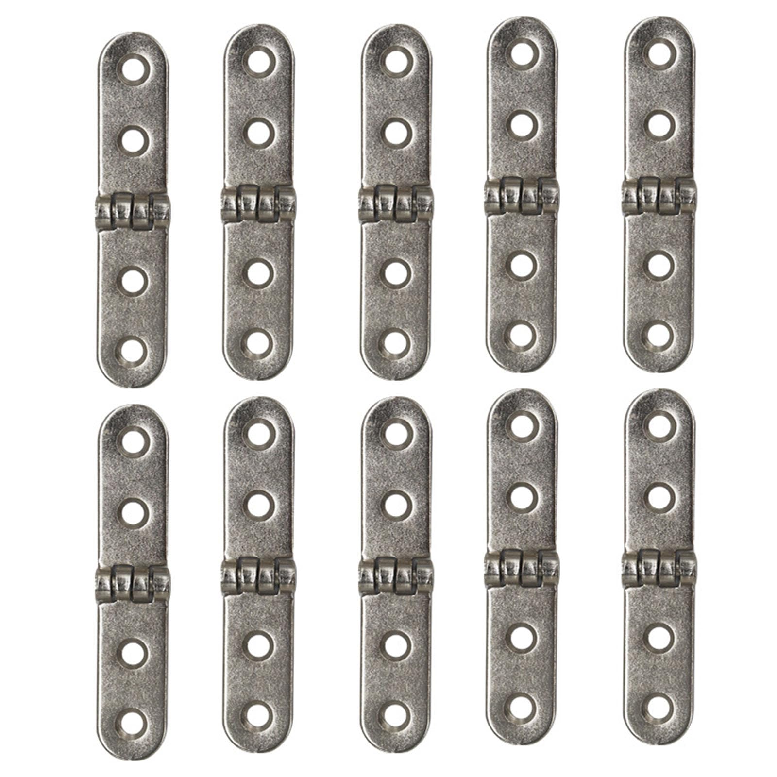 Quiet Buffer Door Hinge with Smooth Operations Heavy Type Iron Rounded Corners for Cabinets Foldable Furniture Rusts Resistant Door Hinge with Buffer