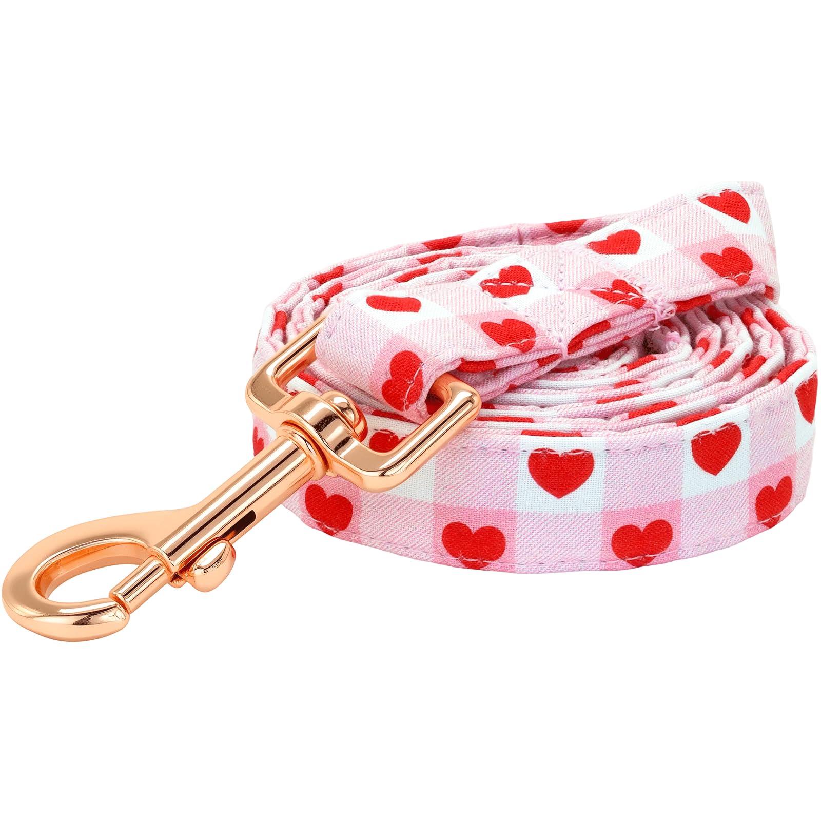 Elegant little tail Dog Leash, Valentines Dog Leash Female or Male Durable Cotton Soft Handle Pet Puppy Leashes for Small Medium Large Dogs