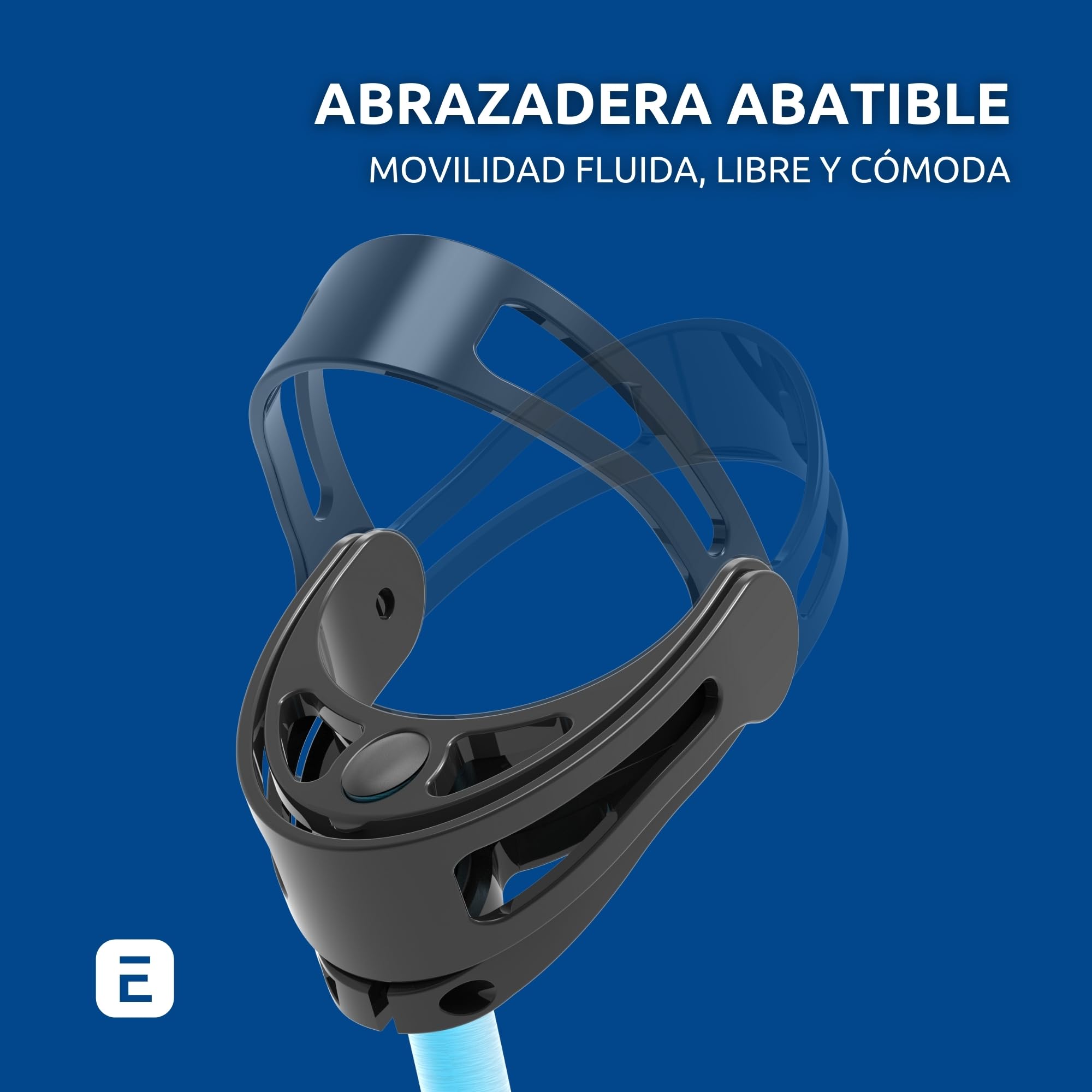 Muletas INDESmed 100% Aluminio Aeroespacial (Gris, S (155-165cm))