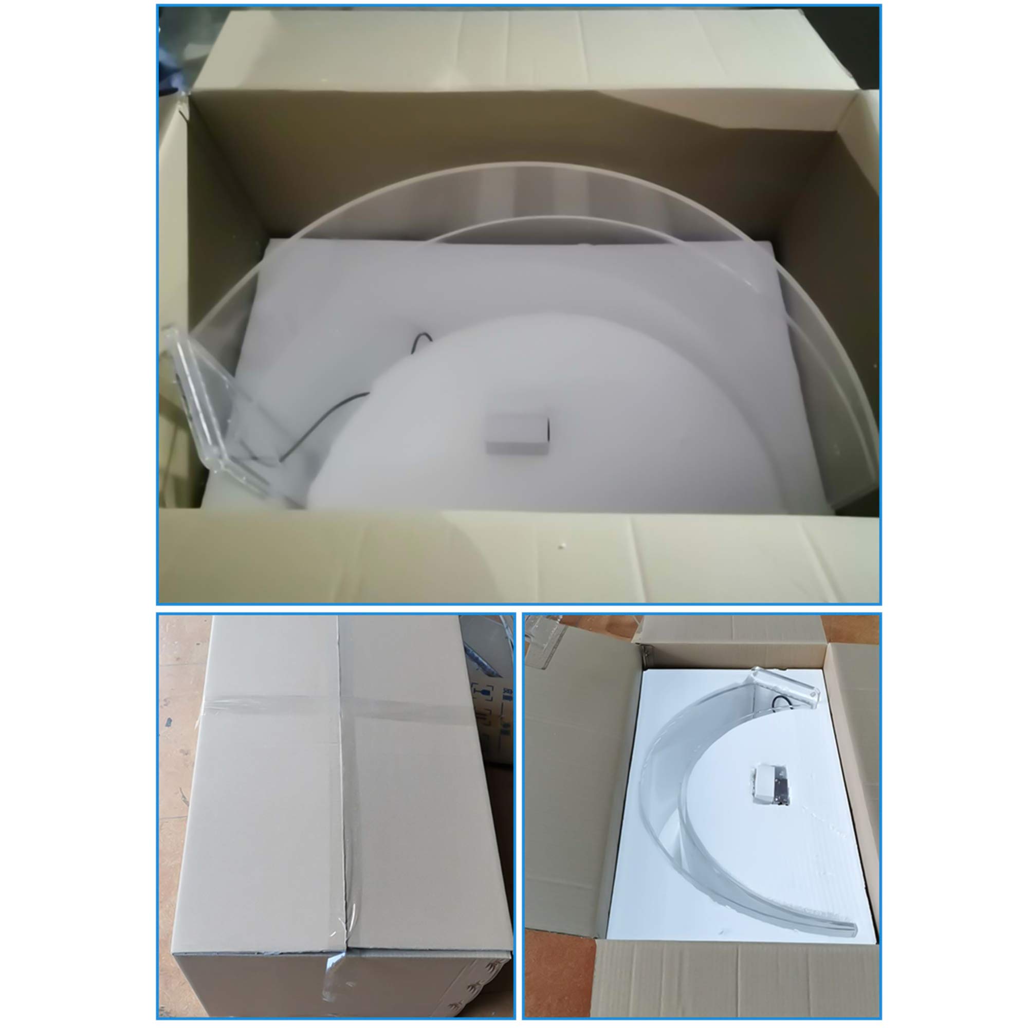 Fuente de Cascada Colorida, Fuente de Piscina acrílica LED con Control Remoto, Fuentes de Piscina para Piscinas sobre el Suelo, CE/FCC (#6 300 mm)