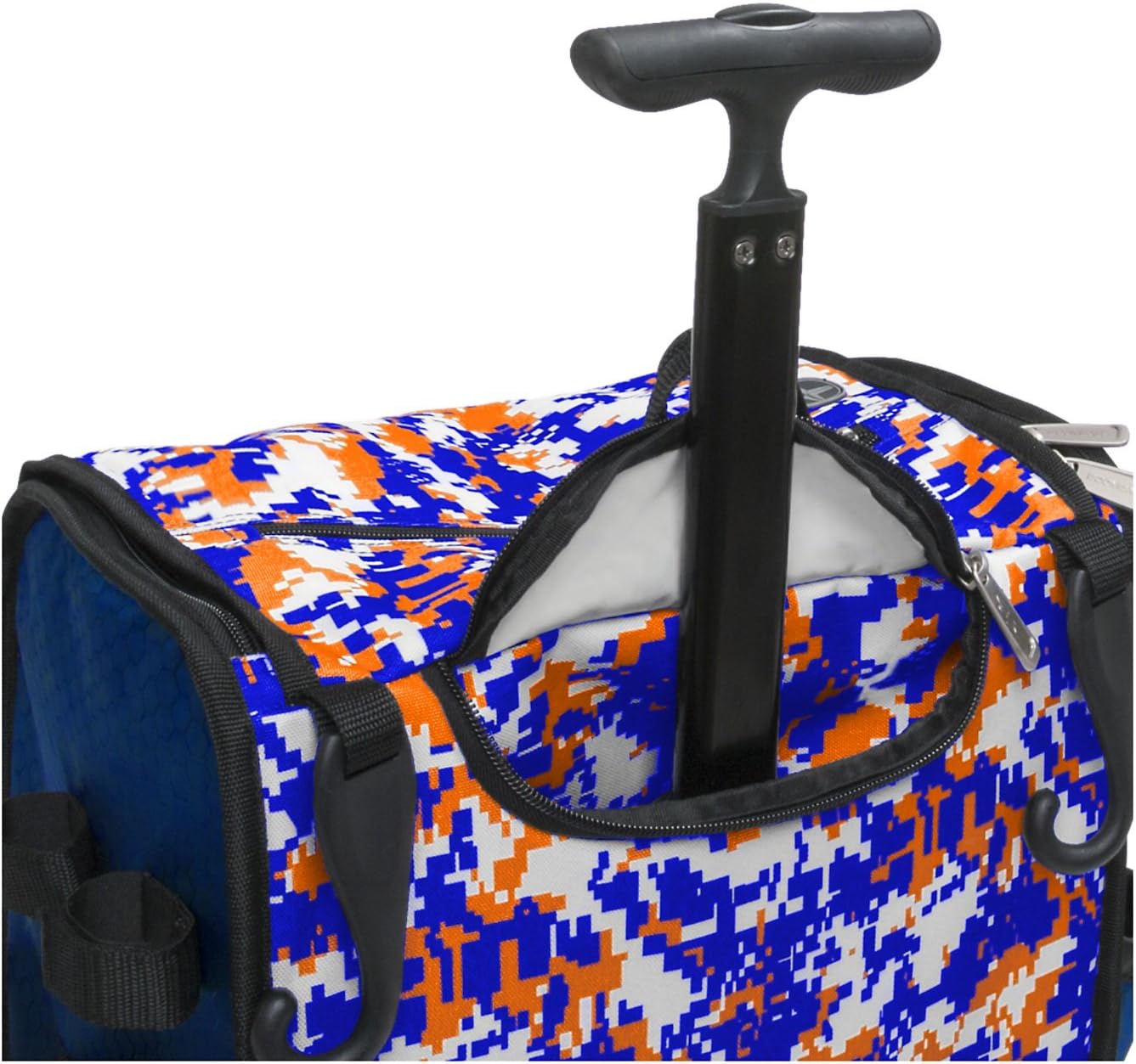 Boombah Rolling Superpack Baseball / Softball Gear Bag - 23-1/2" x 13-1/2" x 9-1/2" - Camo Series 20 Colors - Telescopic Handle and Holds 4 Bats - Wheeled Version
