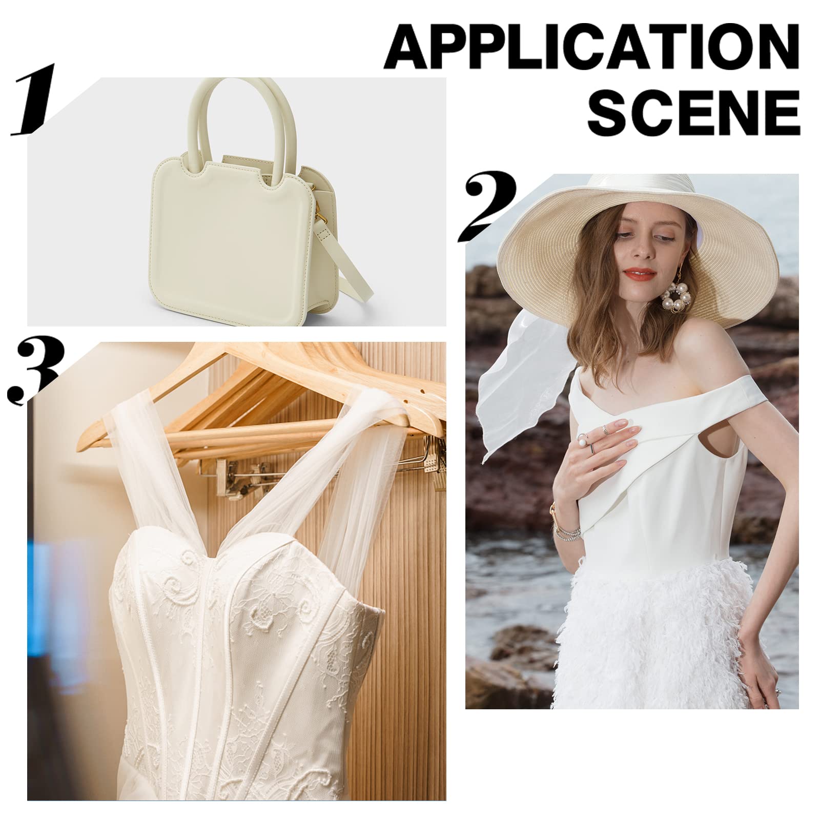 Stecche Per Corsetto In Poliestere 6mm - 2 Rotoli Da 50m Nero E Bianco, Per Abiti Da Sposa E Costumi - Foto 5