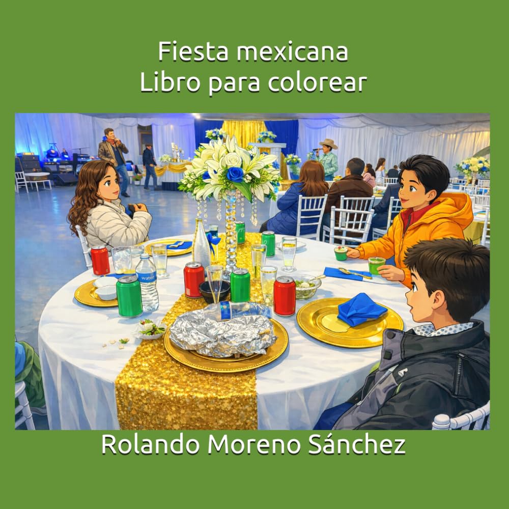 Fiesta mexicana: Libro para colorear (Fiesta mexicana y mariachis.)