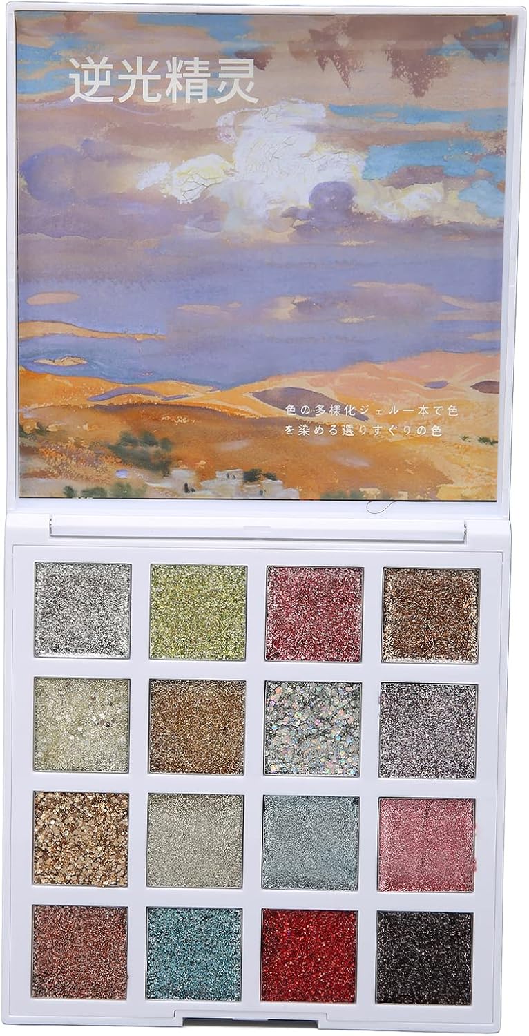 95 Off Diyペインティングネイルジェル 美しい無害な低臭いキラキラ16色ネイルアートポリッシュホームサロン用