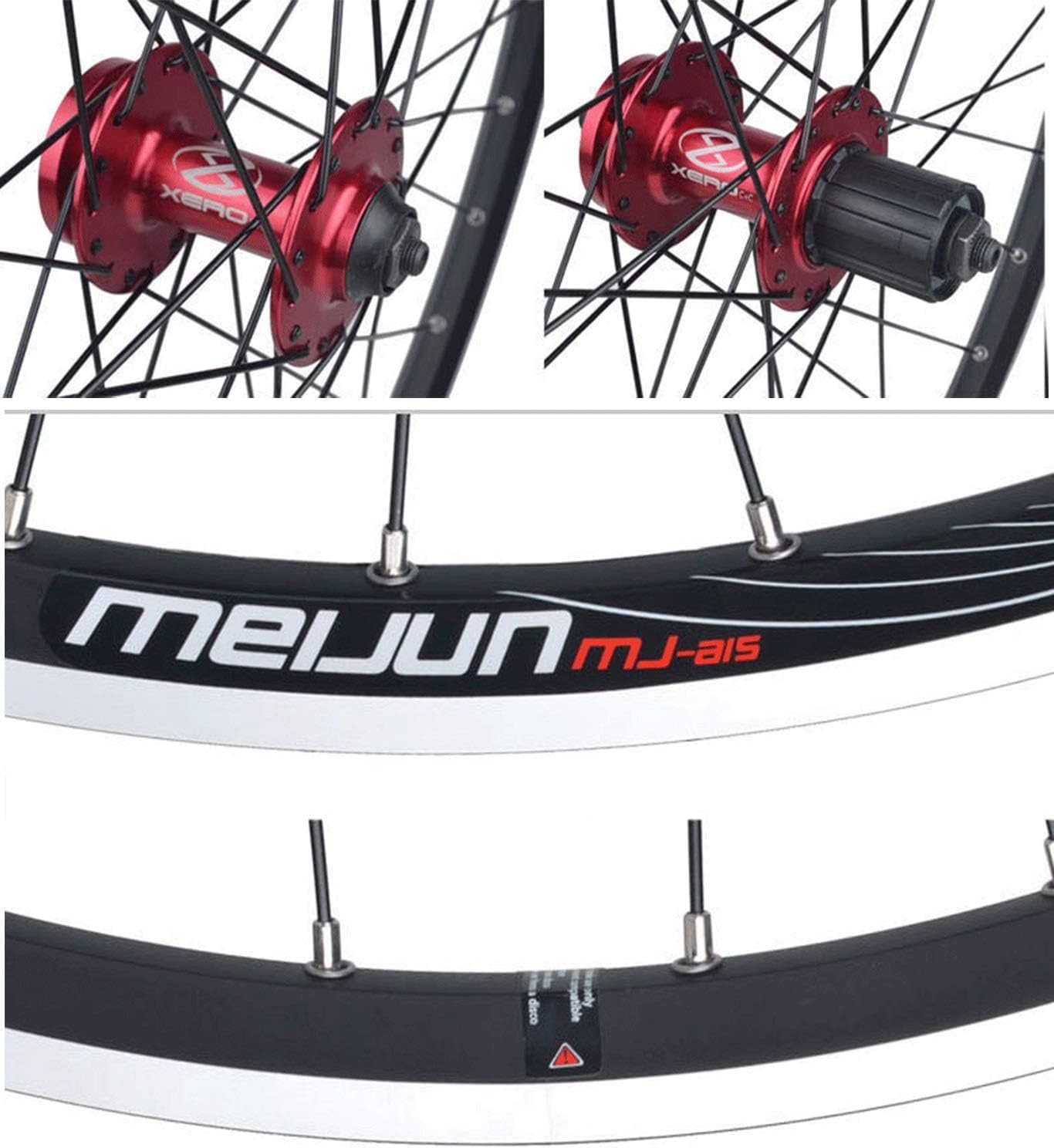Zestaw kół MTB, hamulec tarczowy, 66 cm, felgi, rower górski, szybkie zwalnianie, 32 szprychy, do kasety kierowniczej, 7-10 prędkości