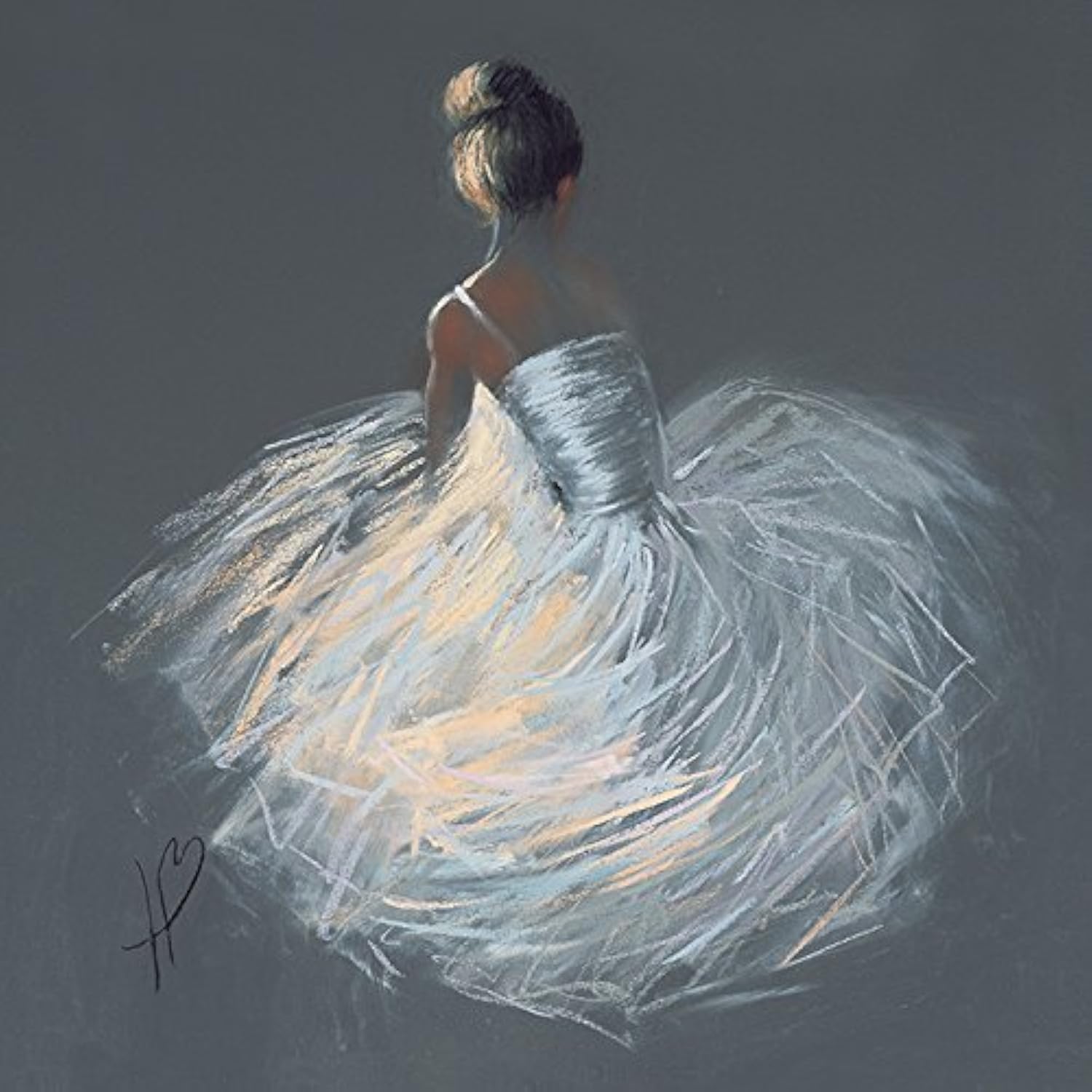 Hazel Bowman "Tutu" Canvas Print, Cotton, Multi-Colour, 3.20 x 40.00 x 40.00 cm