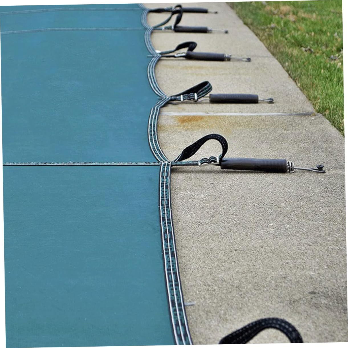 5 Juegos Muelles de Acero Inoxidable para Cubiertas de Piscinas con Fundas Protectoras de Resistentes la Intemperie Repuestos para Cubiertas de Seguridad y Redonda