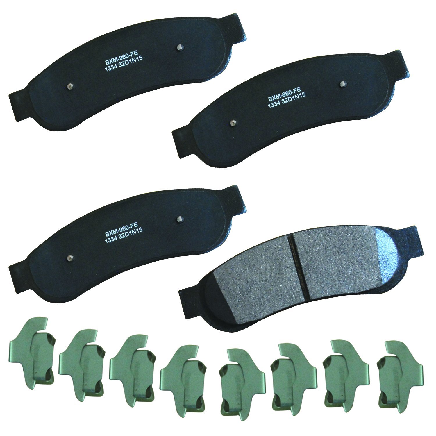 Bendix Premium SBM1334 Semi-Metallic Rear Brake Pads for Ford F-250 Super Duty 2012-2008, F-350 2012-2011, F-350 Super Duty 2012-2005, F-450 Super Duty 2012-2011, Lobo 2008-2006