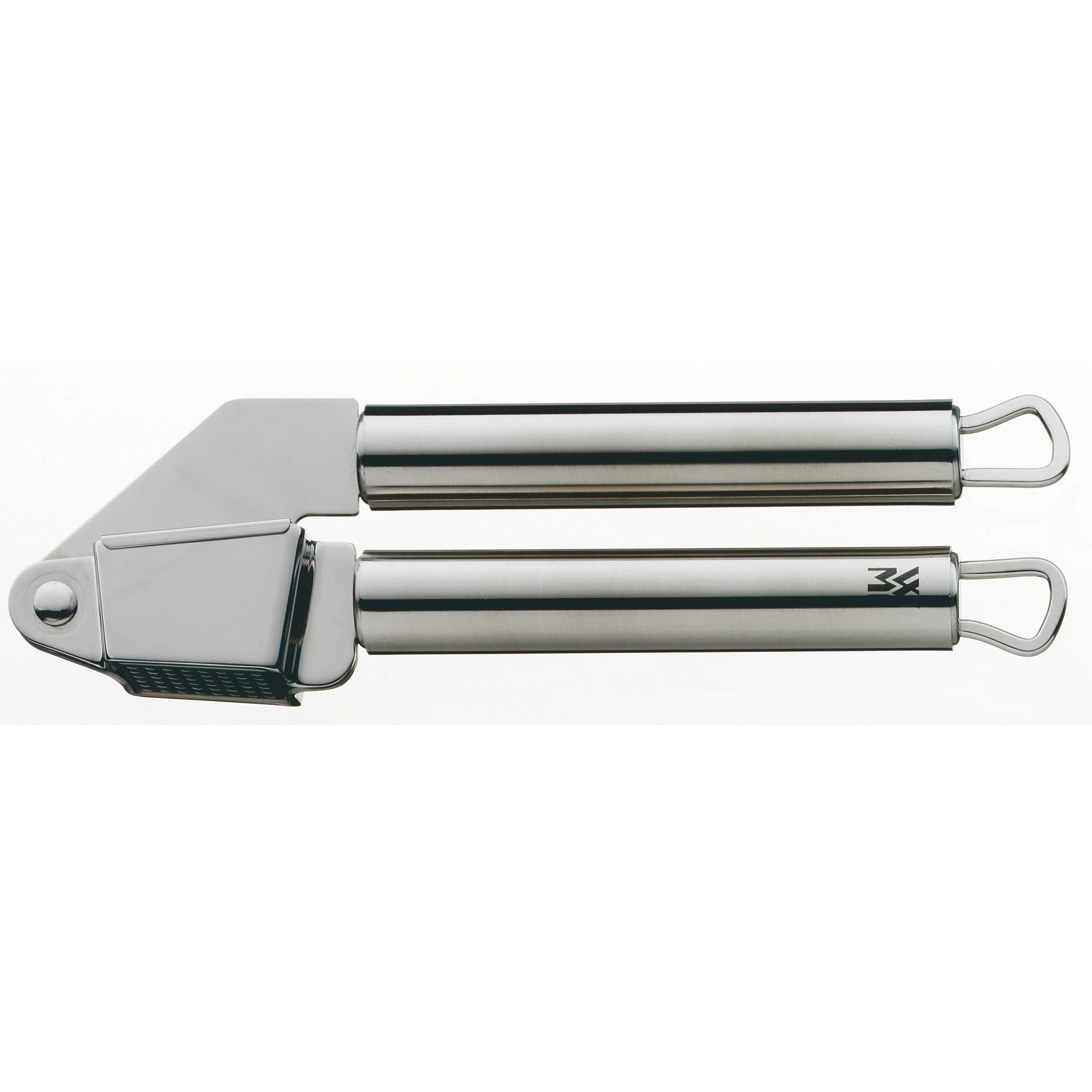 WMF Kräutermesser Wiegemesser zweischneidig 18 cm, geschmiedeter Spezialklingenstahl, Wiegemesser Kräuter zum feinen Zerkleinern oder Hacken & Profi Plus Knoblauchpresse 17,5 cm