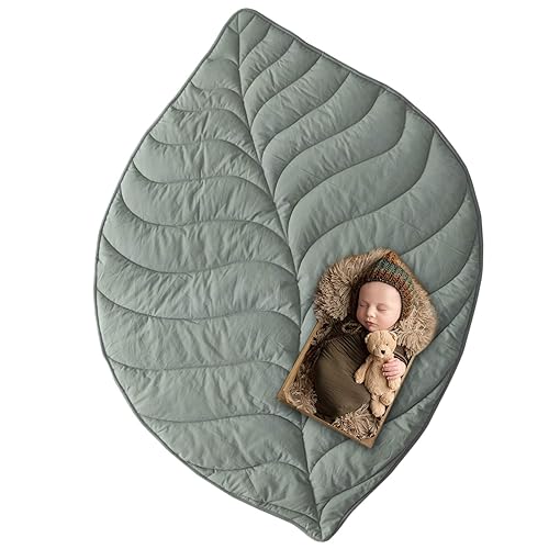 VARIPOWDER Alfombra de juego para bebé, 56.3 x 42.1 pulgadas, de algodón, para habitación de niños, para piso, gimnasio, estera boca abajo, suave,