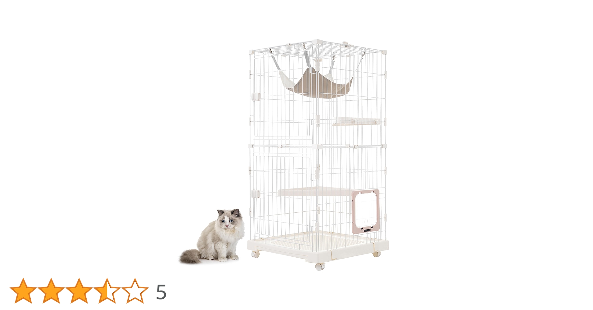 新品　キャットケージ　2段　トイレ付き　猫用品　ブラウン　ケージ Amazon.co.jp: コーナン オリジナル キャットケージ 2段 チョコ