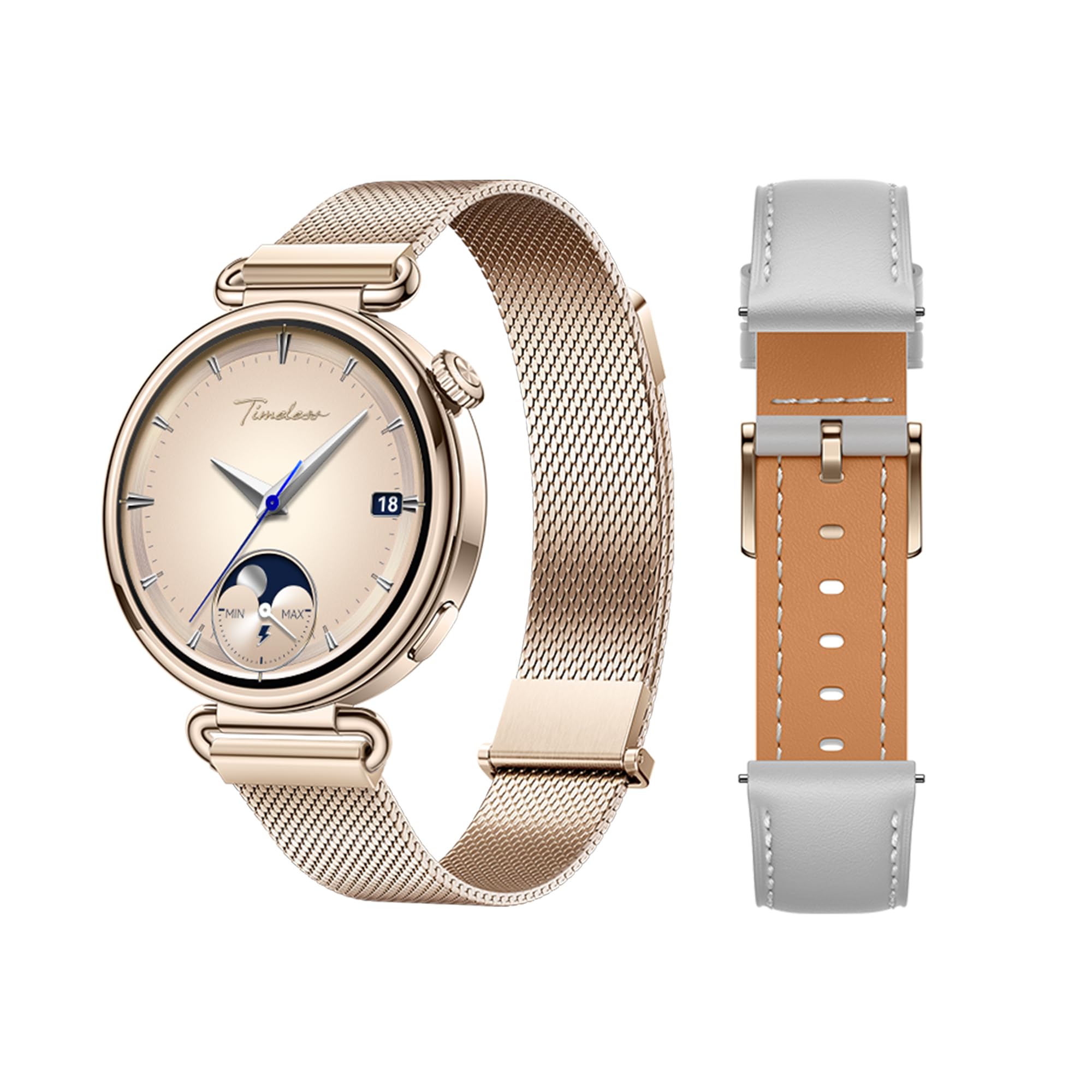 HUAWEI WATCH GT 7 Smartwatch 41mm Grigio + Cinturino EasyFit Gold Milanese | Modalità Sci e Ciclismo, EasyCross Strap, GPS, 14 Giorni, Indice di prontezza fisica, Garanzia di 30 mesi