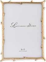 Vista 12 de Lawrence Frames Marco de metal, diseño de rama, dorado, 4x4