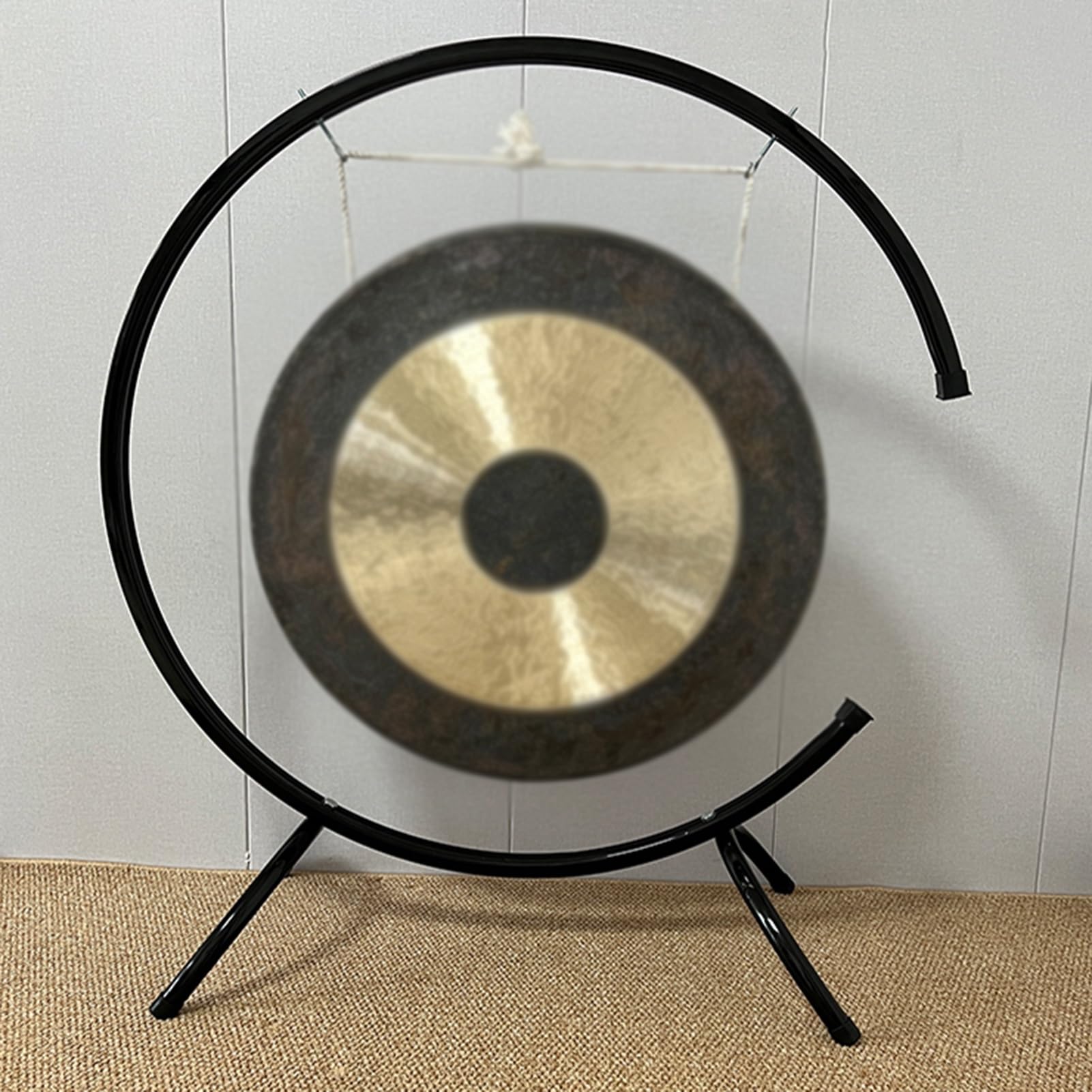 Support pour Gong Supports Légers pour Gongs en Arc, Rack pour Góngs en do Aigu, Présentoir pour Guongs à Vent pour Salle de Répétition / Spectacle en Extérieur(For 70cm (27.6") Gongs)