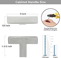 Vista 41 de 5 Pack Matte Black Cabinet Knobs - Kitchen Cabinet Knobs Black Cabinet Pulls for Kitchen Cabinet Drawer Stainless Steel Dresser Knobs for Cabinet